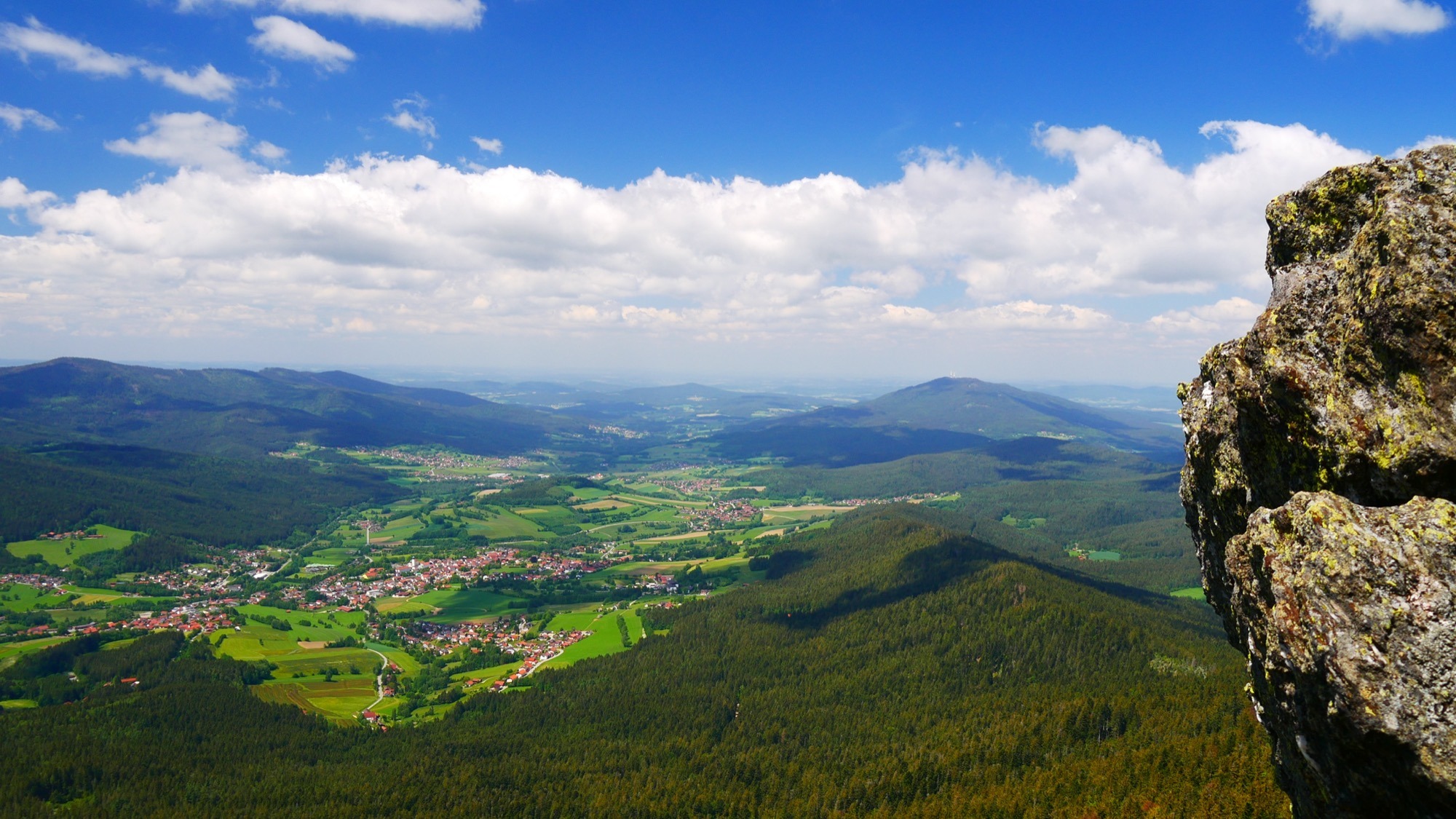 Wanderung auf den Osser Panoramablick vom Osser Bayern